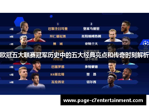 欧冠五大联赛冠军历史中的五大经典亮点和传奇时刻解析 欧冠五大联赛冠军历史中的五大经典亮点和传奇时刻解析