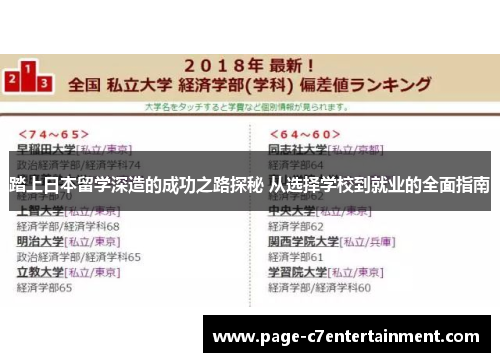 踏上日本留学深造的成功之路探秘 从选择学校到就业的全面指南 踏上日本留学深造的成功之路探秘 从选择学校到就业的全面指南